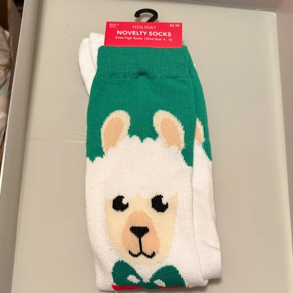 Festive Polar‎ Bear Gift Socks